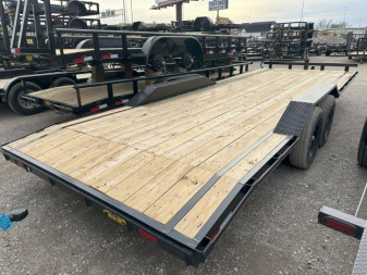 New 2025 Road Boss 102x24 Bumperpull 7k Drive Over Car Hauler Equipment Trailer