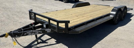 New 2025 Road Boss 102x20 Split Dove Wood Floor Car Hauler Car / Racing Trailer