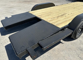 New 2025 Road Boss 102x20 Split Dove Wood Floor Car Hauler Car / Racing Trailer