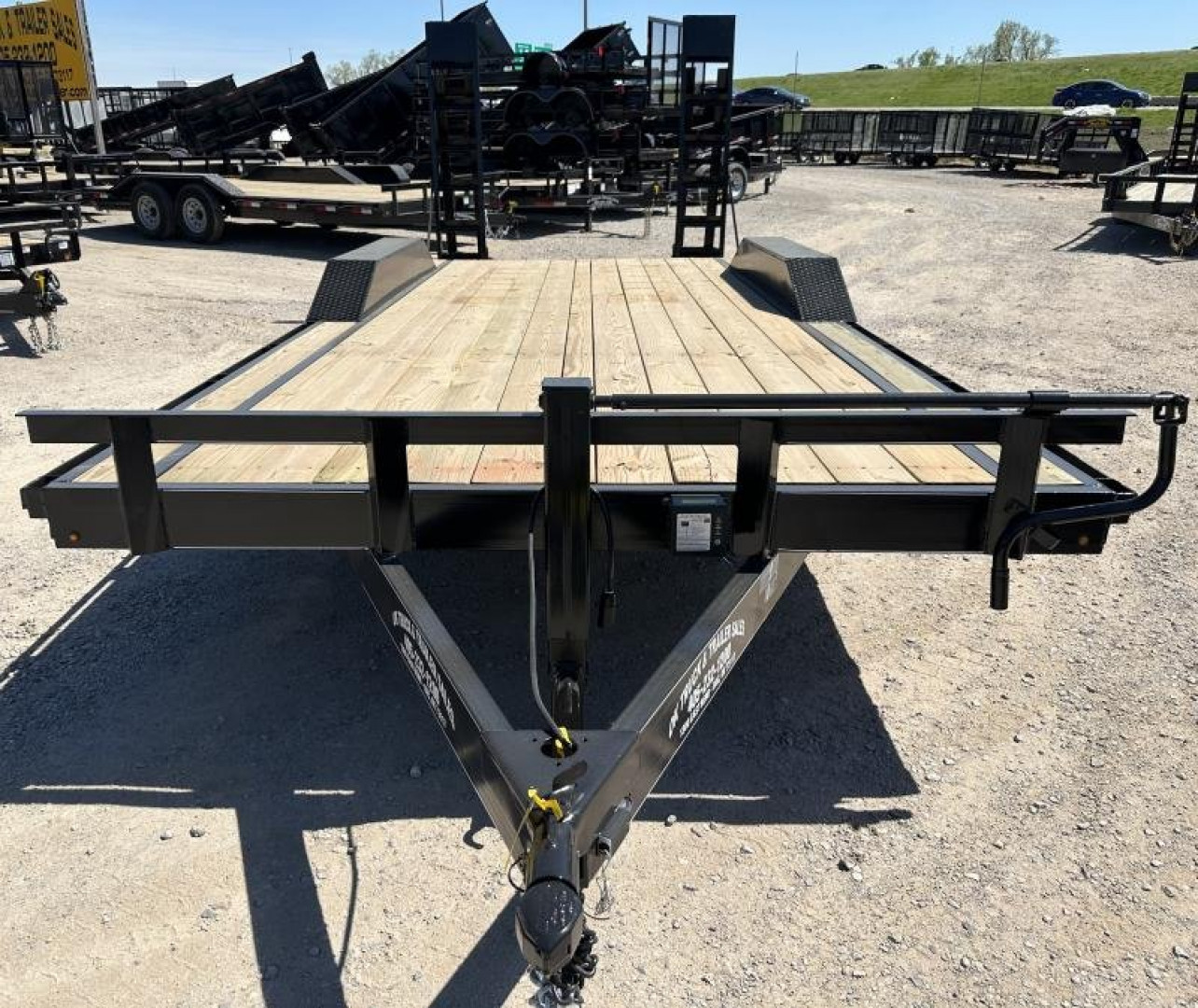 New 2025 Road Boss 102" x 20' Drive over fender 14k Stand Up Ramp Equipment Trailer