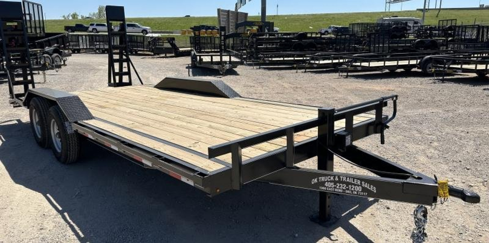New 2025 Road Boss 102" x 20' Drive over fender 14k Stand Up Ramp Equipment Trailer