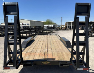 New 2025 Road Boss 102" x 20' Drive over fender 14k Stand Up Ramp Equipment Trailer