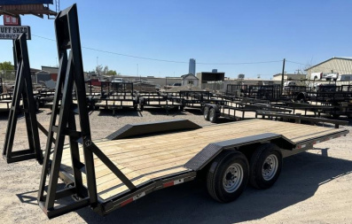 New 2025 Road Boss 102" x 20' Drive over fender 14k Stand Up Ramp Equipment Trailer