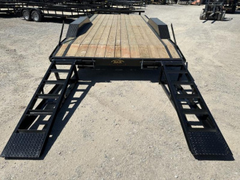 New 2025 Road Boss 102" x 20' Drive over fender 14k Stand Up Ramp Equipment Trailer