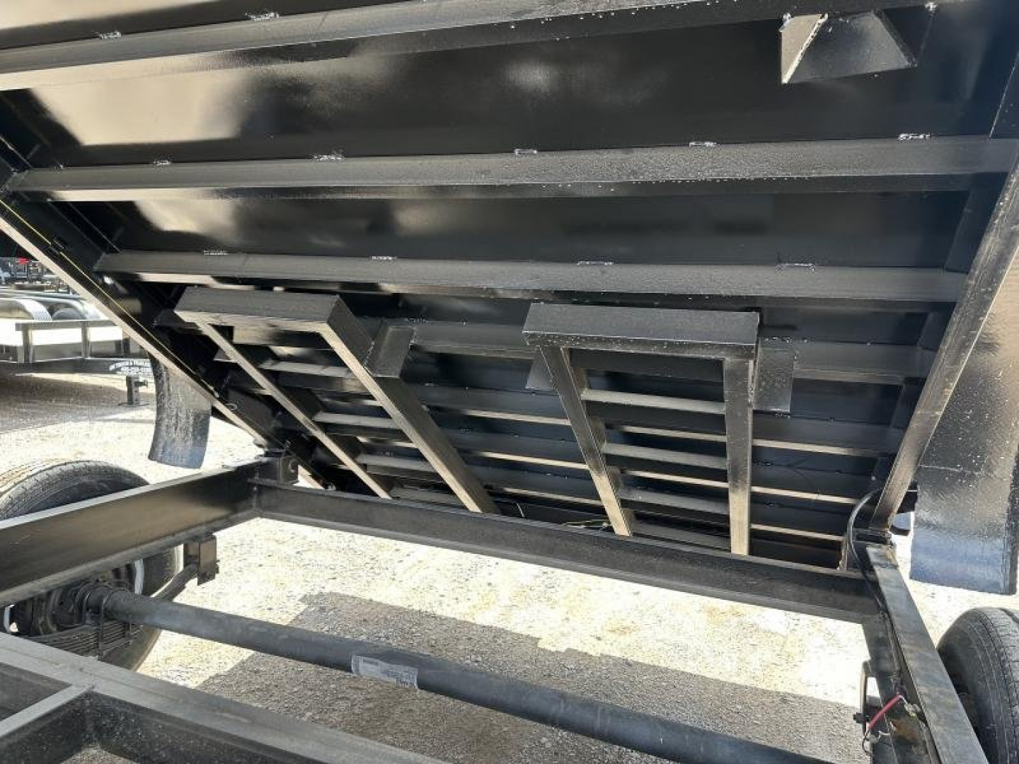 New 2025 Road Boss 83x14'Heavy duty Bumper Pull 2' sides Dump Trailer