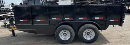 New 2025 Road Boss 83x14'Heavy duty Bumper Pull 2' sides Dump Trailer