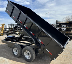 New 2025 Road Boss 83x14'Heavy duty Bumper Pull 2' sides Dump Trailer