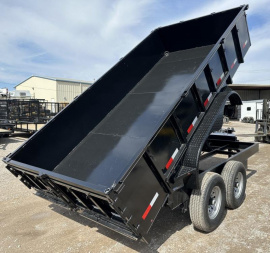 New 2025 Road Boss 83x14'Heavy duty Bumper Pull 2' sides Dump Trailer