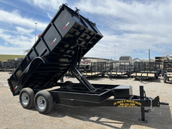 New 2025 Road Boss 83x14'Heavy duty Bumper Pull 2' sides Dump Trailer