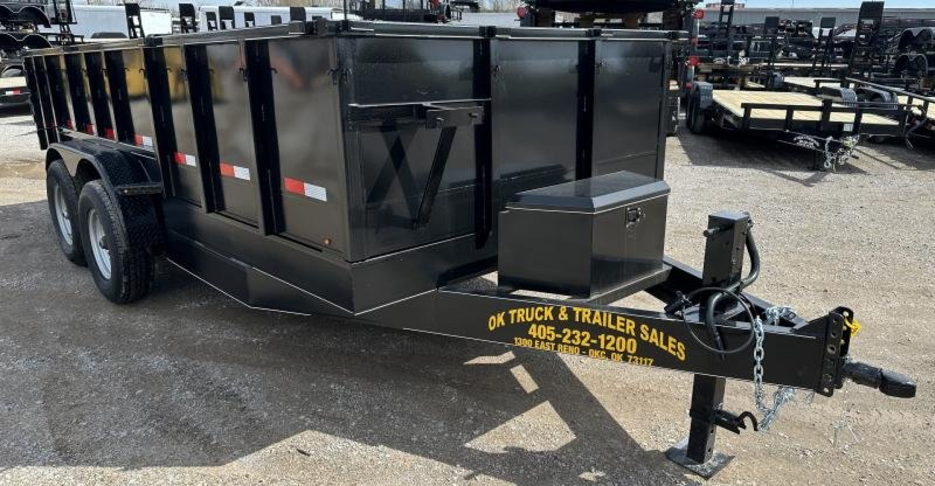 New 2025 Road Boss 83" x 16' Bumperpull Heavy duty Dump Trailer