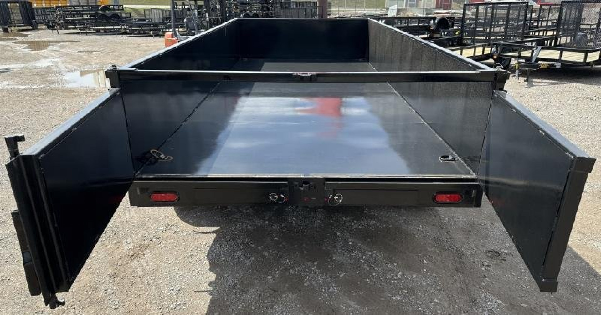 New 2025 Road Boss 83" x 16' Bumperpull Heavy duty Dump Trailer