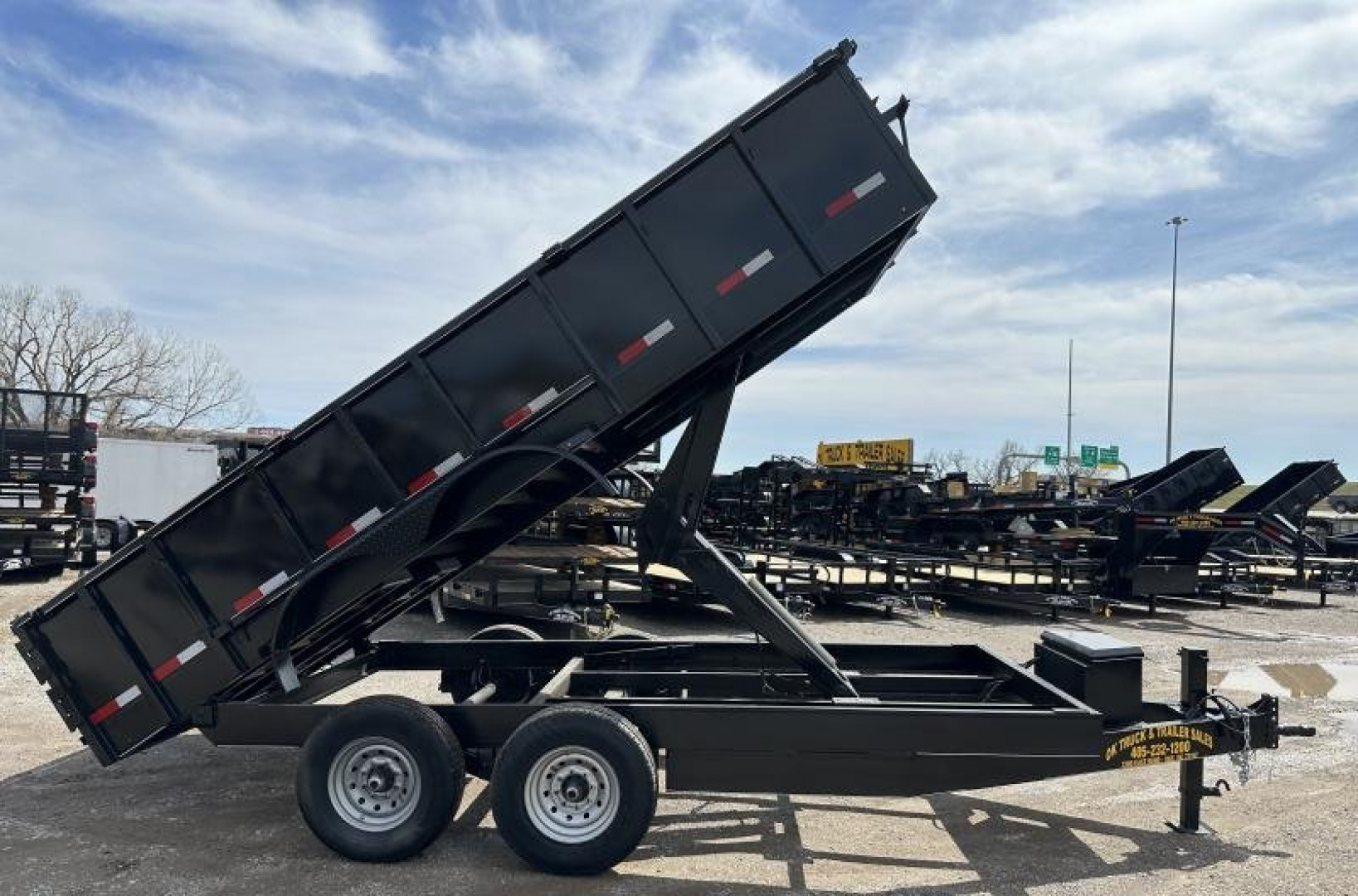 New 2025 Road Boss 83" x 16' Bumperpull Heavy duty Dump Trailer