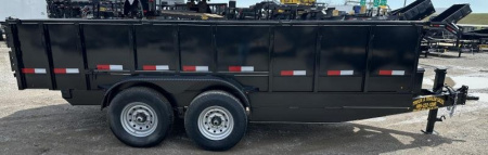 New 2025 Road Boss 83" x 16' Bumperpull Heavy duty Dump Trailer