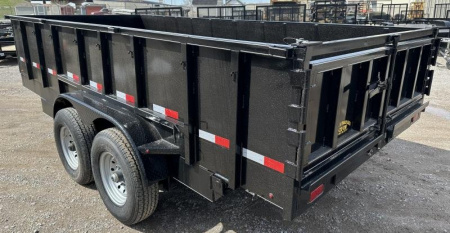 New 2025 Road Boss 83" x 16' Bumperpull Heavy duty Dump Trailer
