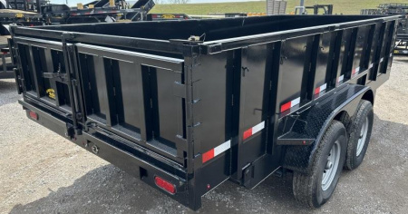 New 2025 Road Boss 83" x 16' Bumperpull Heavy duty Dump Trailer