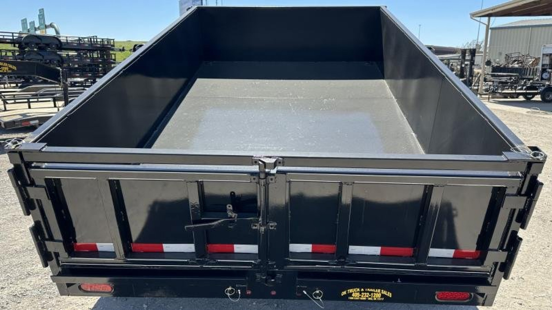 New 2025 Road Boss 83"x12' Bumper Pull 2'sides Dump Trailer