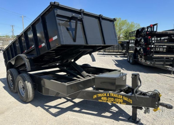 New 2025 Road Boss 83 x12' Bumper Pull 2'sides Dump Trailer