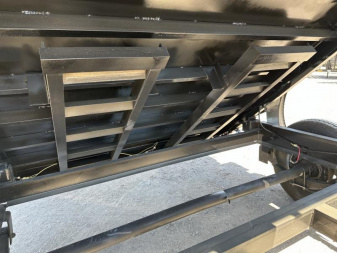 New 2025 Road Boss 83"x12' Bumper Pull 2'sides Dump Trailer