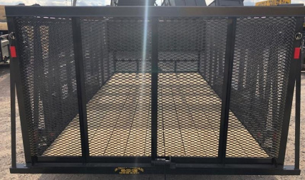 New 2025 Road Boss 83"x14' Tandem Axle with 4' sides Landscape Trailer