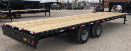 New 2025 Road Boss 30 Tandem Dual Gooseneck Flatbed Equipment Trailer