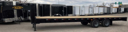 New 2025 Road Boss 30 Tandem Dual Gooseneck Flatbed Equipment Trailer