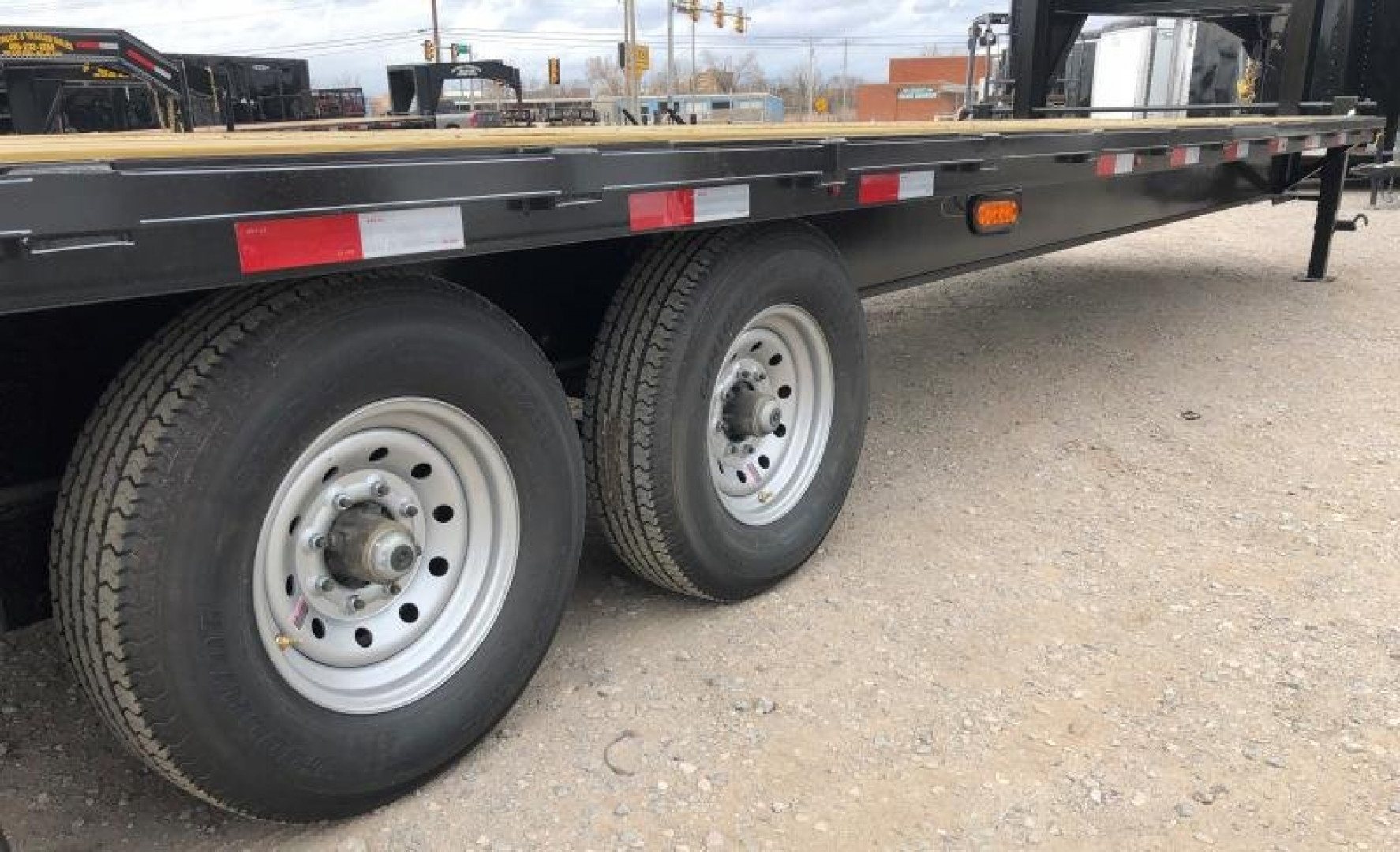 New 2025 Road Boss 30' Tandem Axle Gooseneck with Combo Dove Equipment Trailer