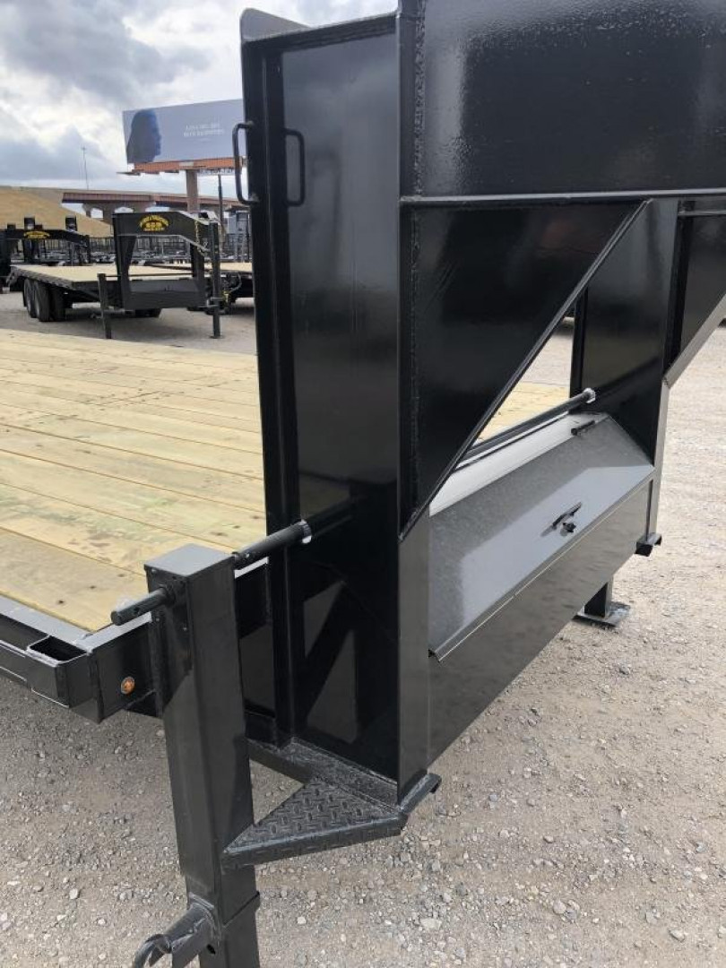 New 2025 Road Boss 30' Tandem Axle Gooseneck with Combo Dove Equipment Trailer