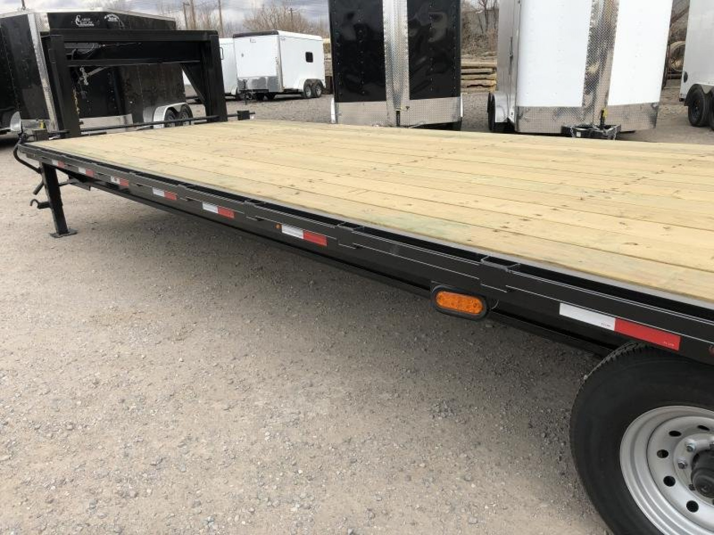 New 2025 Road Boss 30' Tandem Axle Gooseneck with Combo Dove Equipment Trailer