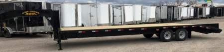 New 2025 Road Boss 30' Tandem Axle Gooseneck with Combo Dove Equipment Trailer