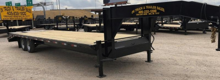New 2025 Road Boss 30' Tandem Axle Gooseneck with Combo Dove Equipment Trailer