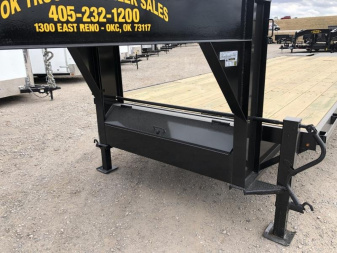 New 2025 Road Boss 30' Tandem Axle Gooseneck with Combo Dove Equipment Trailer