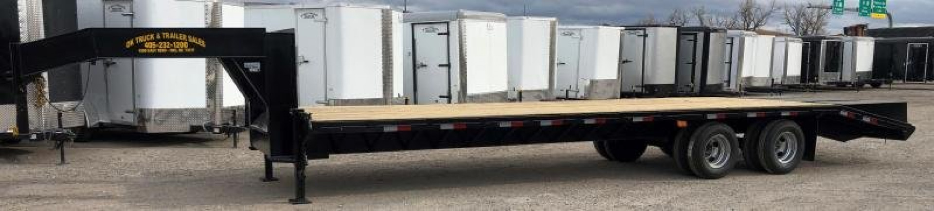 New 2025 Road Boss 30' Tandem Dual Gooseneck with combo dove tail Equipment Trailer