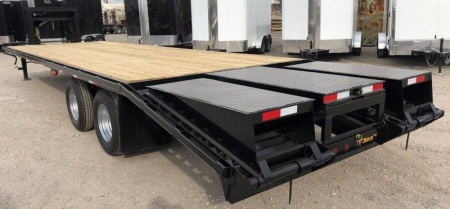 New 2025 Road Boss 30' Tandem Dual Gooseneck with combo dove tail Equipment Trailer