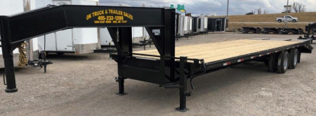 New 2025 Road Boss 30' Tandem Dual Gooseneck with combo dove tail Equipment Trailer