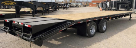 New 2025 Road Boss 35' Tandem Dual Gooseneck with Combo Dove tail Equipment Trailer