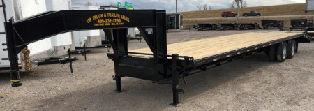 New 2025 Road Boss 35' Tandem Dual Gooseneck with Combo Dove tail Equipment Trailer