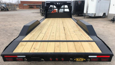 New 2022 East Texas Trailers 20' Tandem Axle Gooseneck Lowstyle Car Hauler / Equipment Trailer
