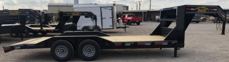 New 2022 East Texas Trailers 20' Tandem Axle Gooseneck Lowstyle Car Hauler / Equipment Trailer