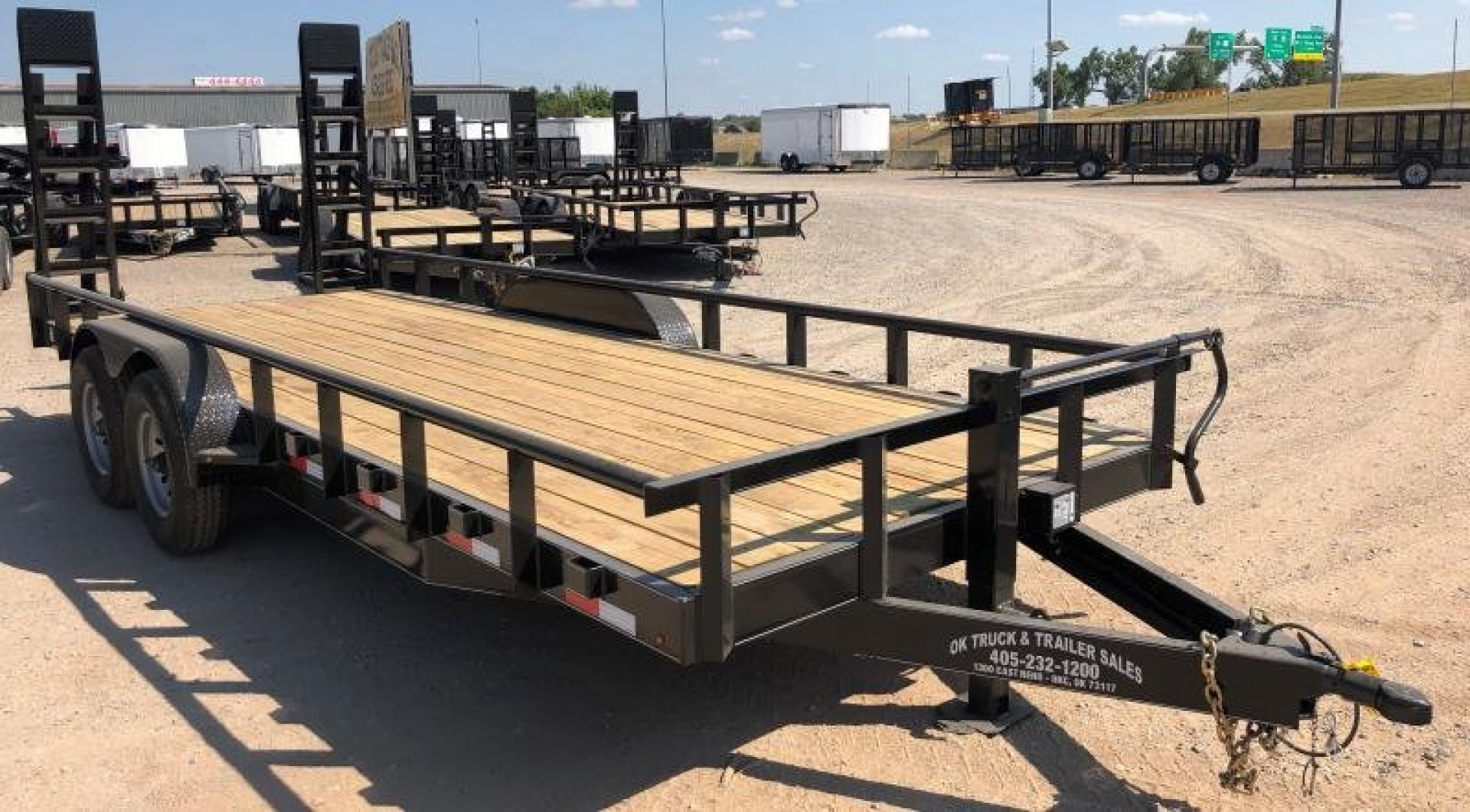 New 2025 Road Boss 83" x 20' Heavy Duty Bumperpull Equipment Trailer