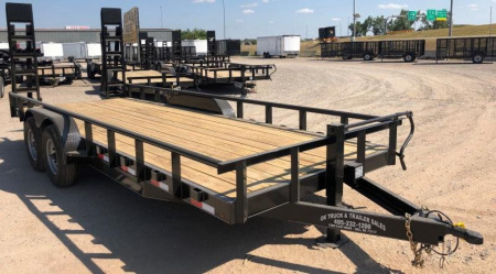 New 2025 Road Boss 83" x 20' Heavy Duty Bumperpull Equipment Trailer