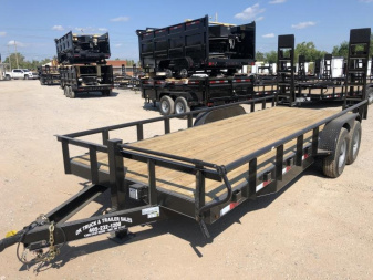 New 2025 Road Boss 83  x 20' Heavy Duty Bumperpull Equipment Trailer