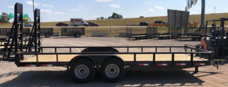 New 2025 Road Boss 83" x 20' Heavy Duty Bumperpull Equipment Trailer