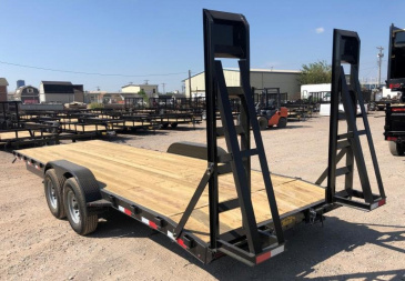 New 2025 Road Boss 83"x24' Heavy Duty 7k Bumperpull Stand Up Ramps Equipment Trailer