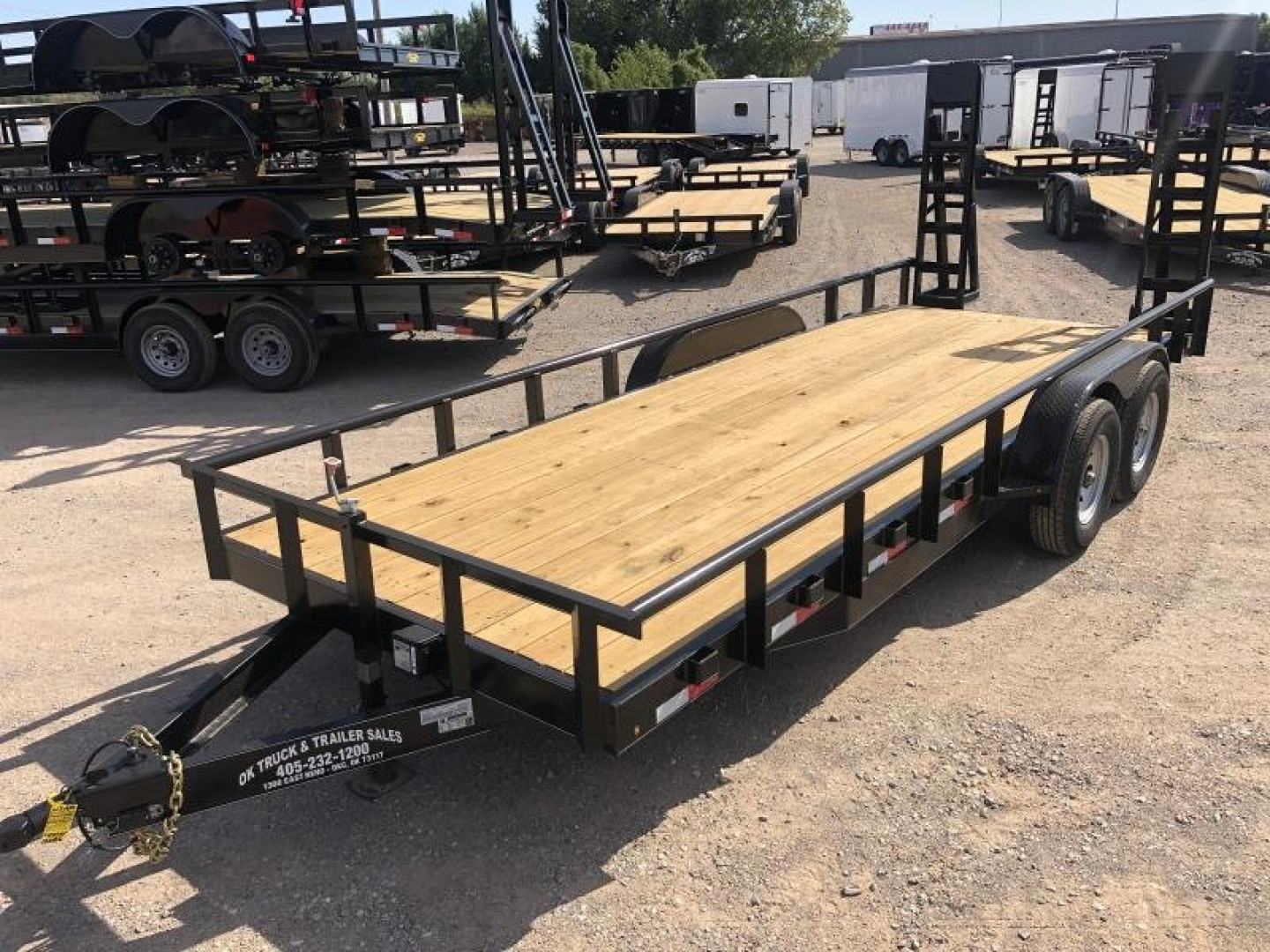 New 2025 Road Boss 83" x 20' 5200# Pipe Top, Dove, Stand Up Ramp Equipment Trailer