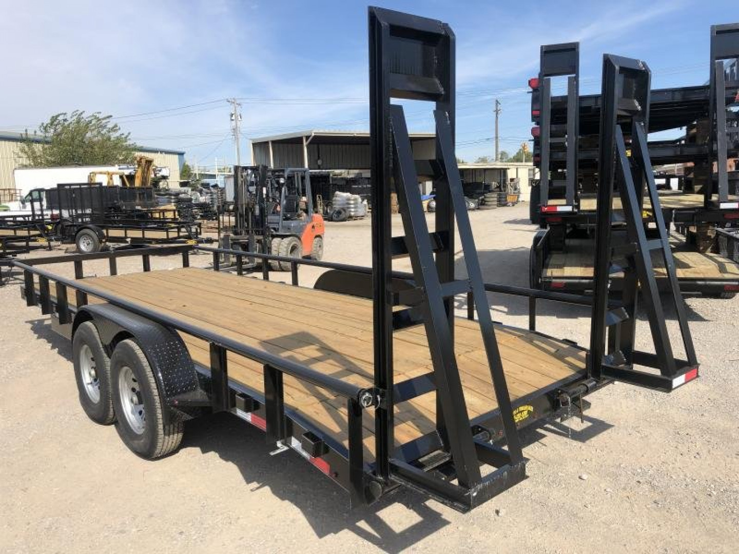 New 2025 Road Boss 83" x 20' 5200# Pipe Top, Dove, Stand Up Ramp Equipment Trailer
