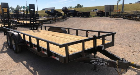 New 2025 Road Boss 83" x 20' 5200# Pipe Top, Dove, Stand Up Ramp Equipment Trailer