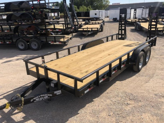 New 2025 Road Boss 83  x 20' 5200# Pipe Top, Dove, Stand Up Ramp Equipment Trailer
