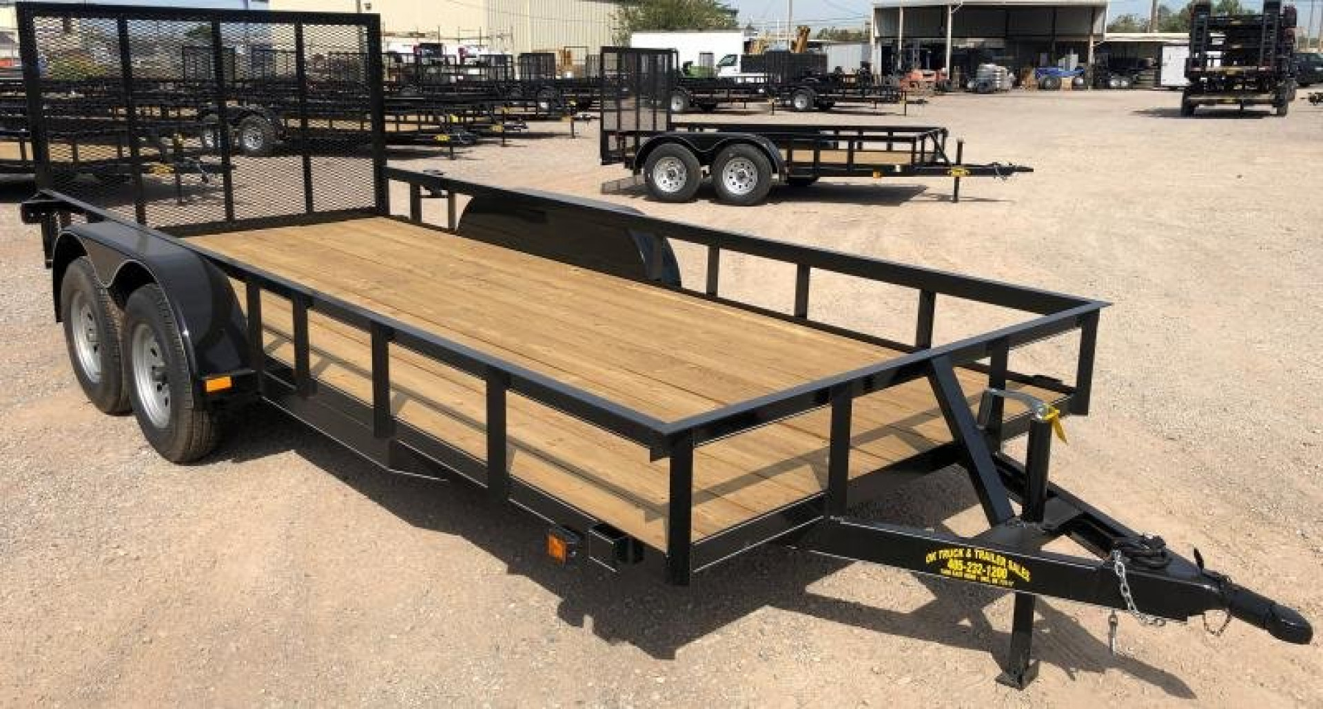 New 2025 Road Boss 77" x 16' Tandem Axle with 4' Gate Utility Trailer