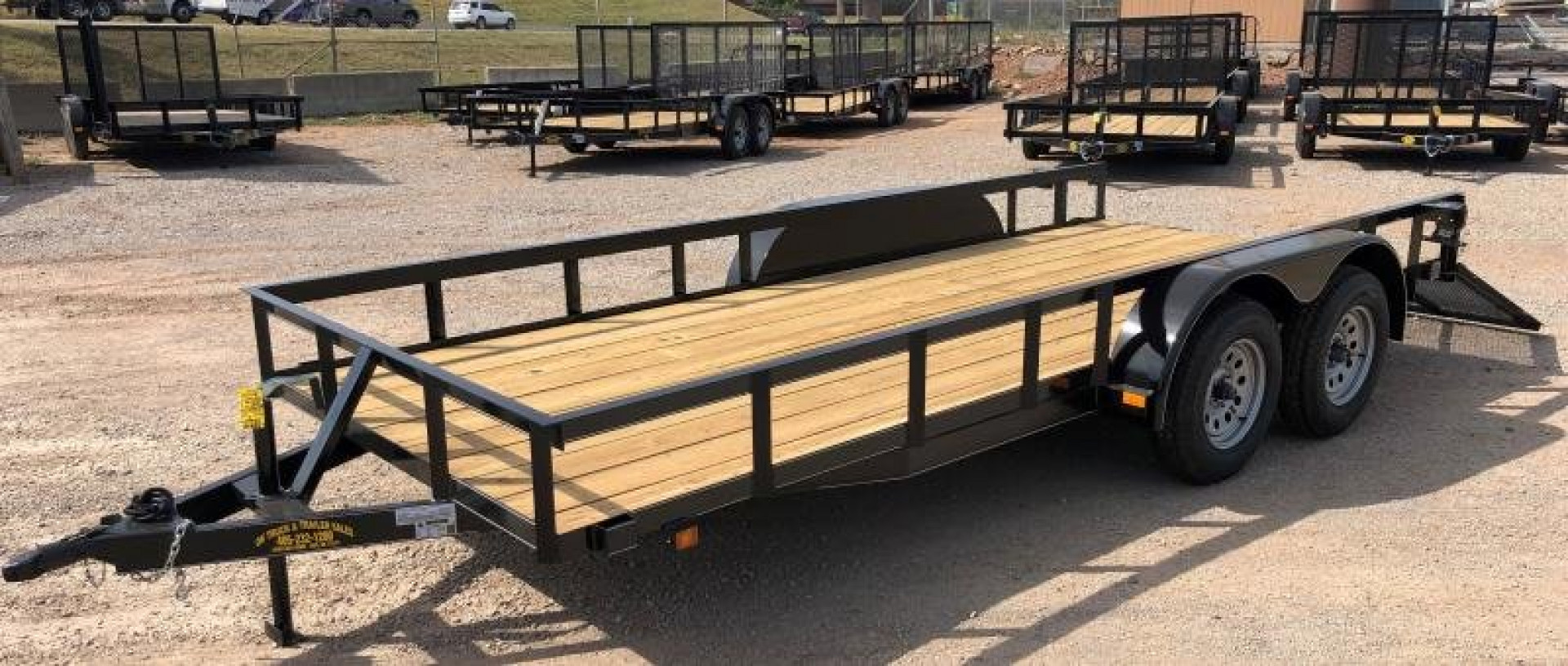 New 2025 Road Boss 77" x 16' Tandem Axle with 4' Gate Utility Trailer