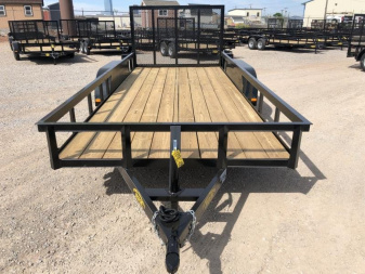 New 2025 Road Boss 77  x 16' Tandem Axle with 4' Gate Utility Trailer